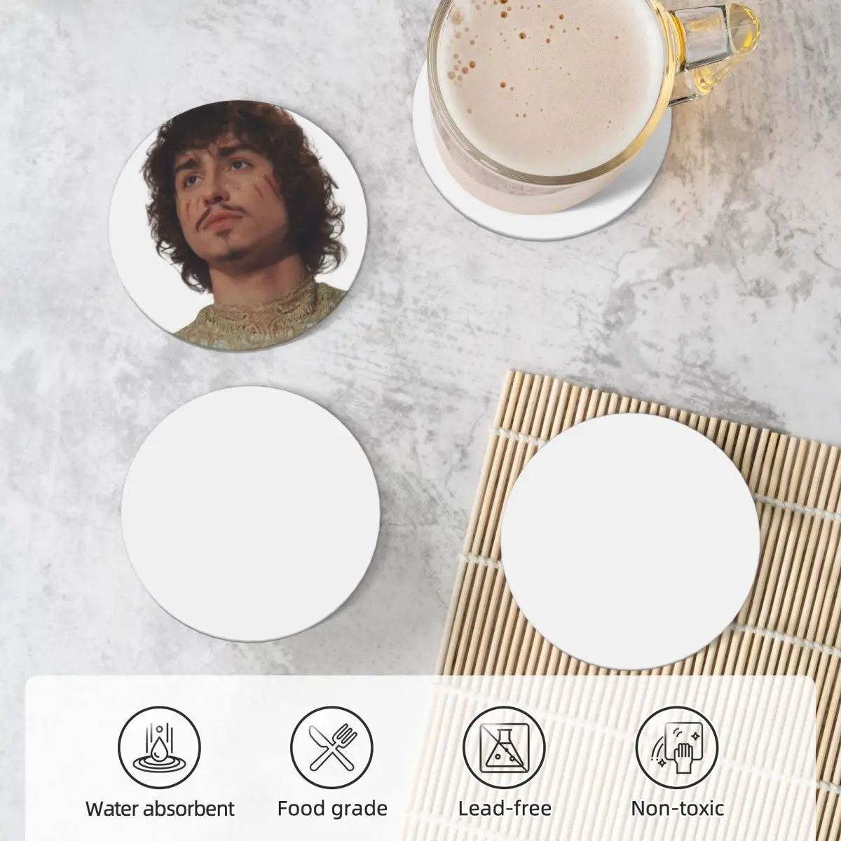 Керамические подставки (набор из 4) милый набор для напитков