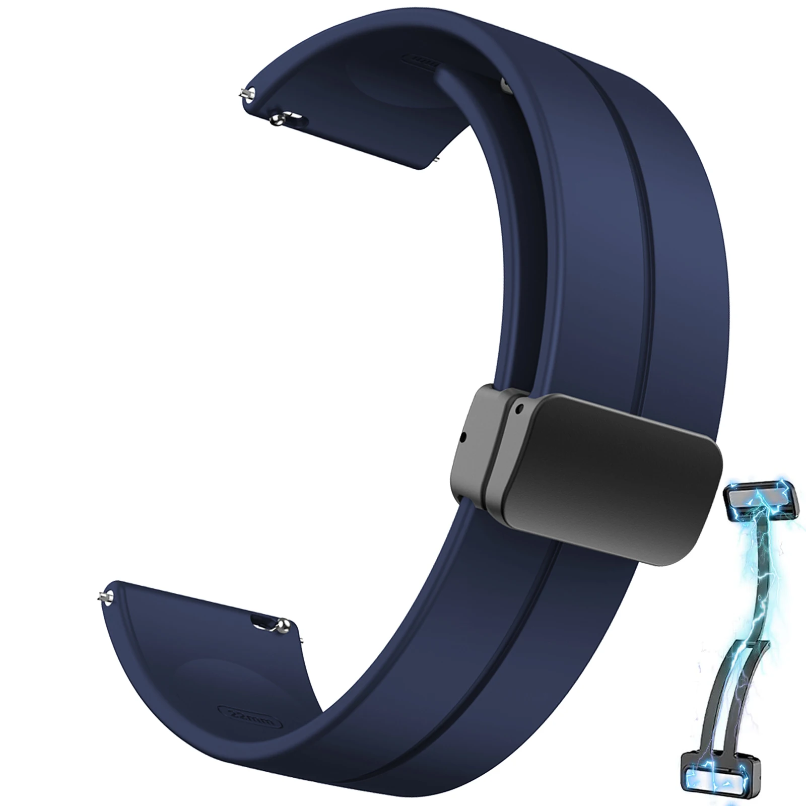 Спортивный силиконовый магнитный браслет ремешок для часов 20 мм Samsung Galaxy унисекс