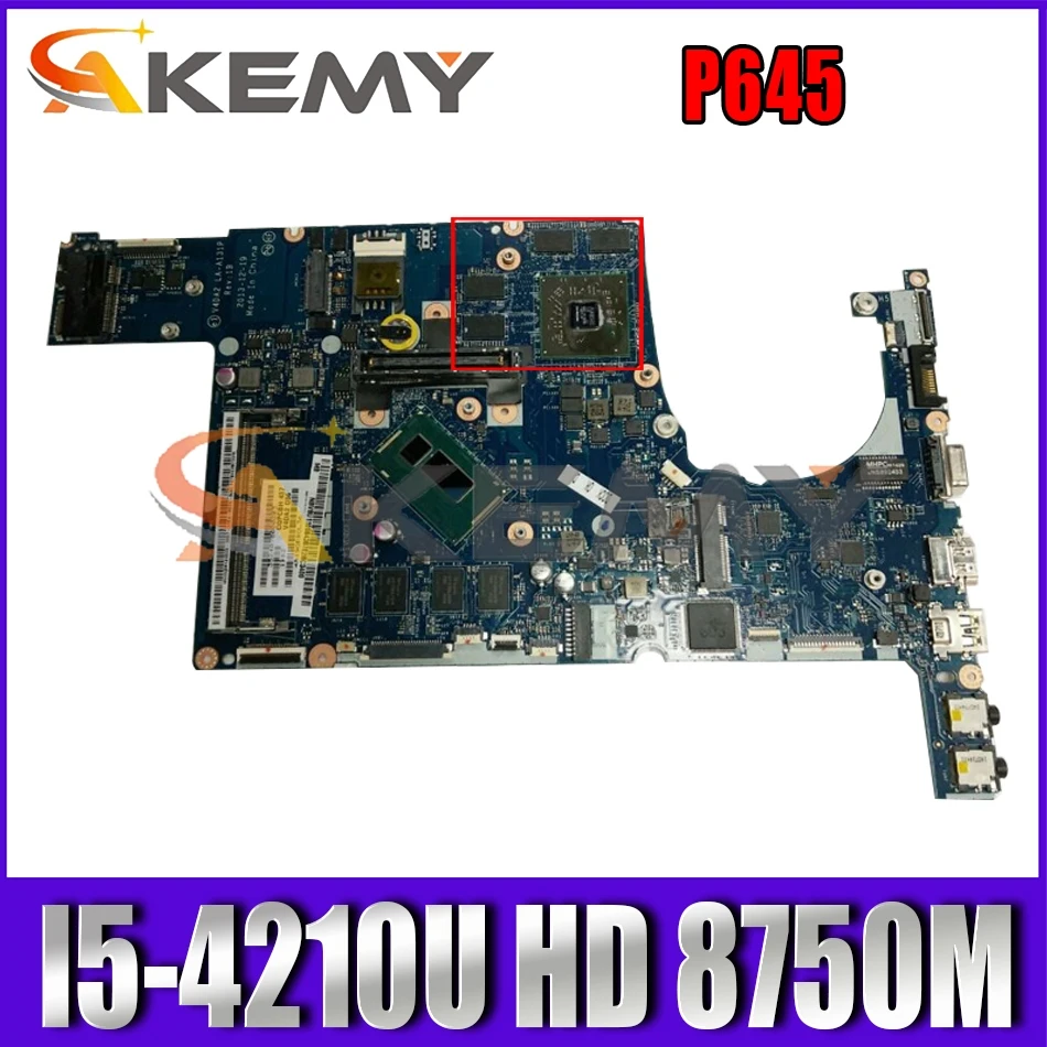 

AKEMY V4DA2 LA-A131P NBV8U11008 NB.V8U11.008 For acer Travelmate P645 laptop motherboard I5-4210U Radeon HD 8750M