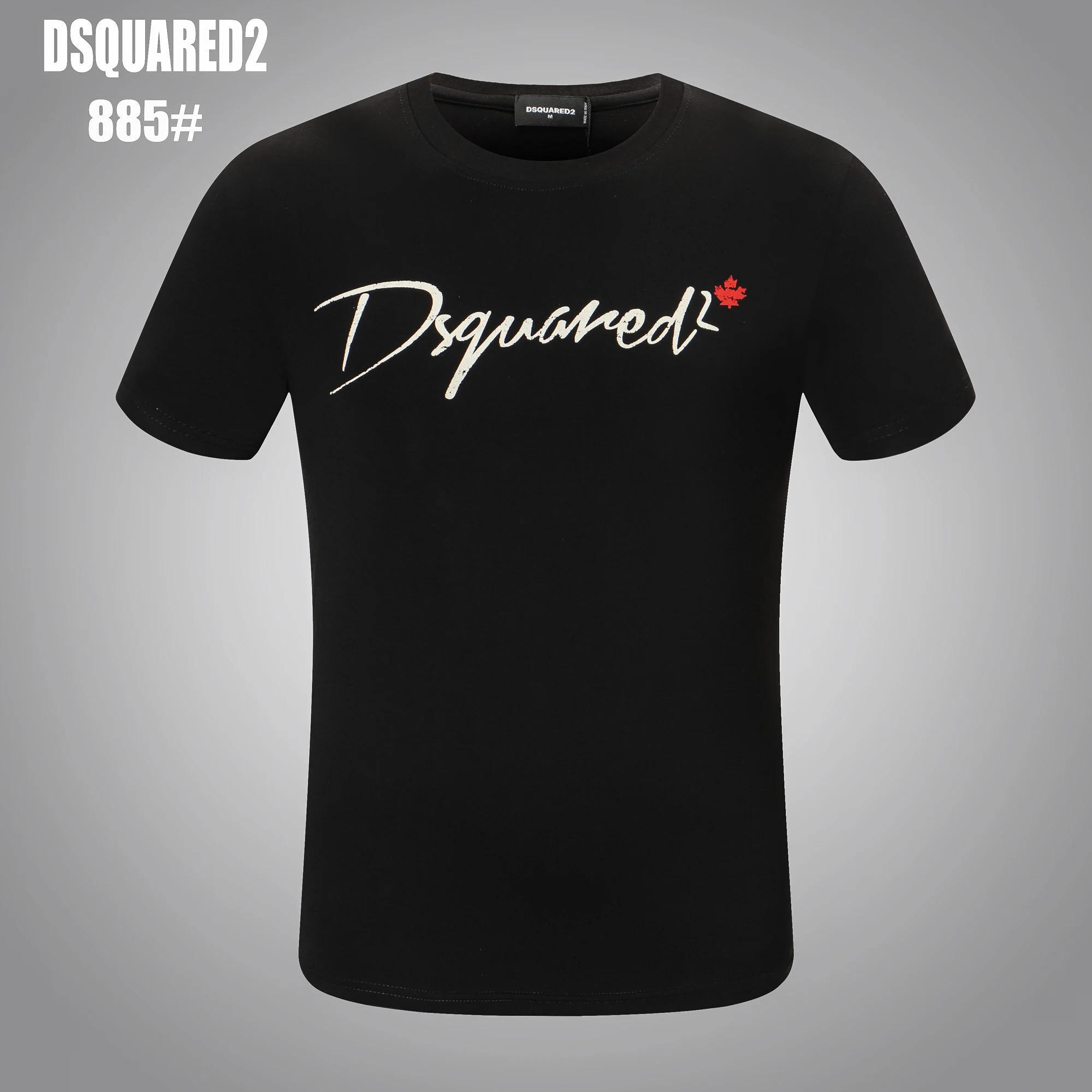 

Letter DSQ2 2021 New Brand Men's Clothing O-neck Cotton Men's Casual Shirt Harajuku T-shirt Men's Streetwear T-shirt
