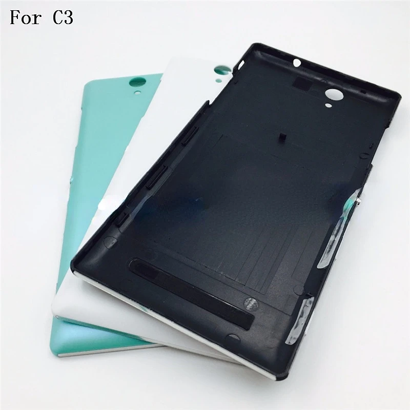 

Новая крышка батарейного отсека Запасные части для Sony Xperia C3 S55T S55U D2533 задняя крышка батарейного отсека задняя крышка корпус + логотип
