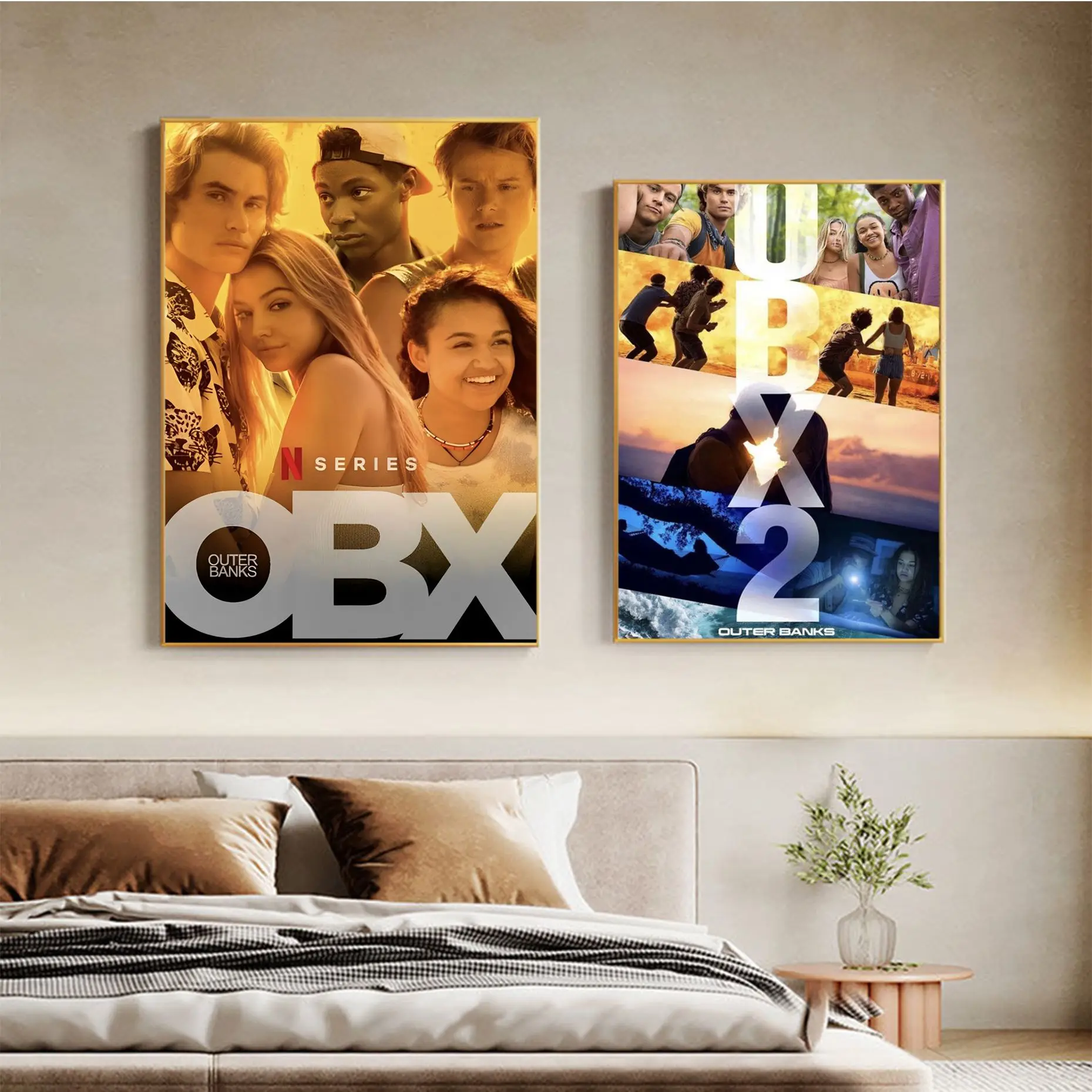 

Adventure TV Series Outer Banks Self-adhesive Art Poster Fancy Wall Sticker For Living Room Bar Decoration Posters Wall Stickers