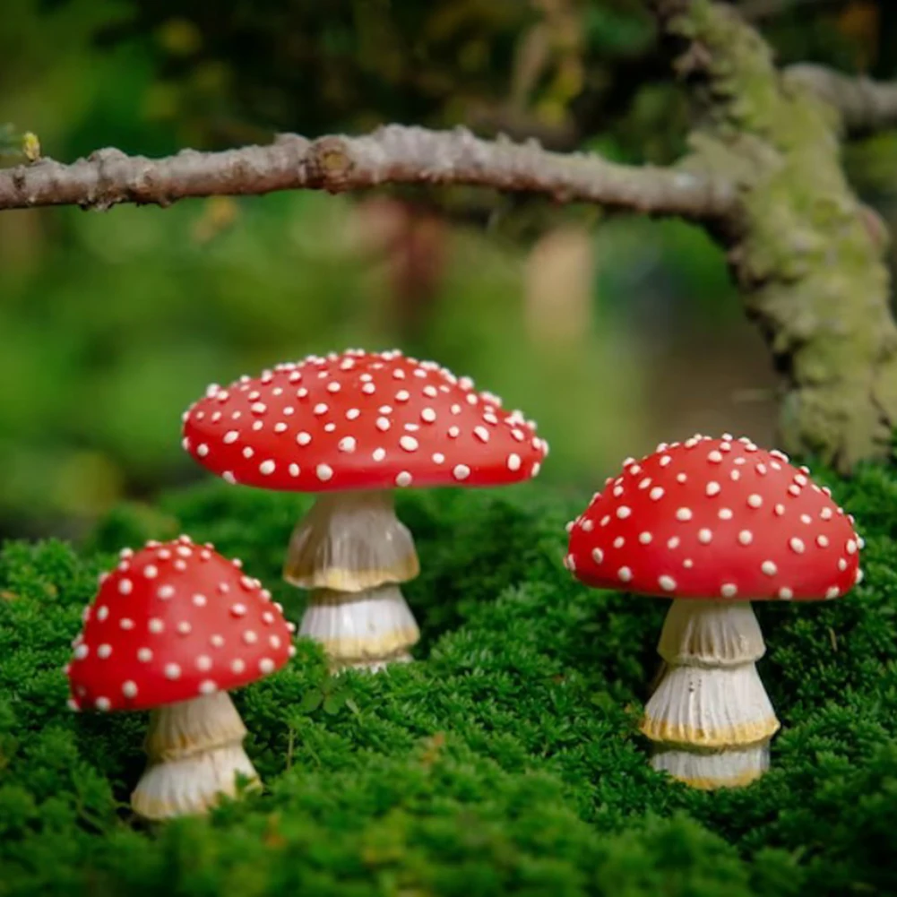 

Outdoor Statues Mushroom Decorations Garden Indoor Decoration Luminous