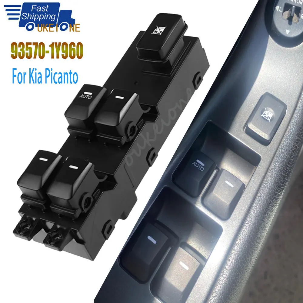 

935701Y960 For Kia Picanto 2011-2015 Front Left Driver Side Electric Power Window Switch Lifter Control Button Car accessories