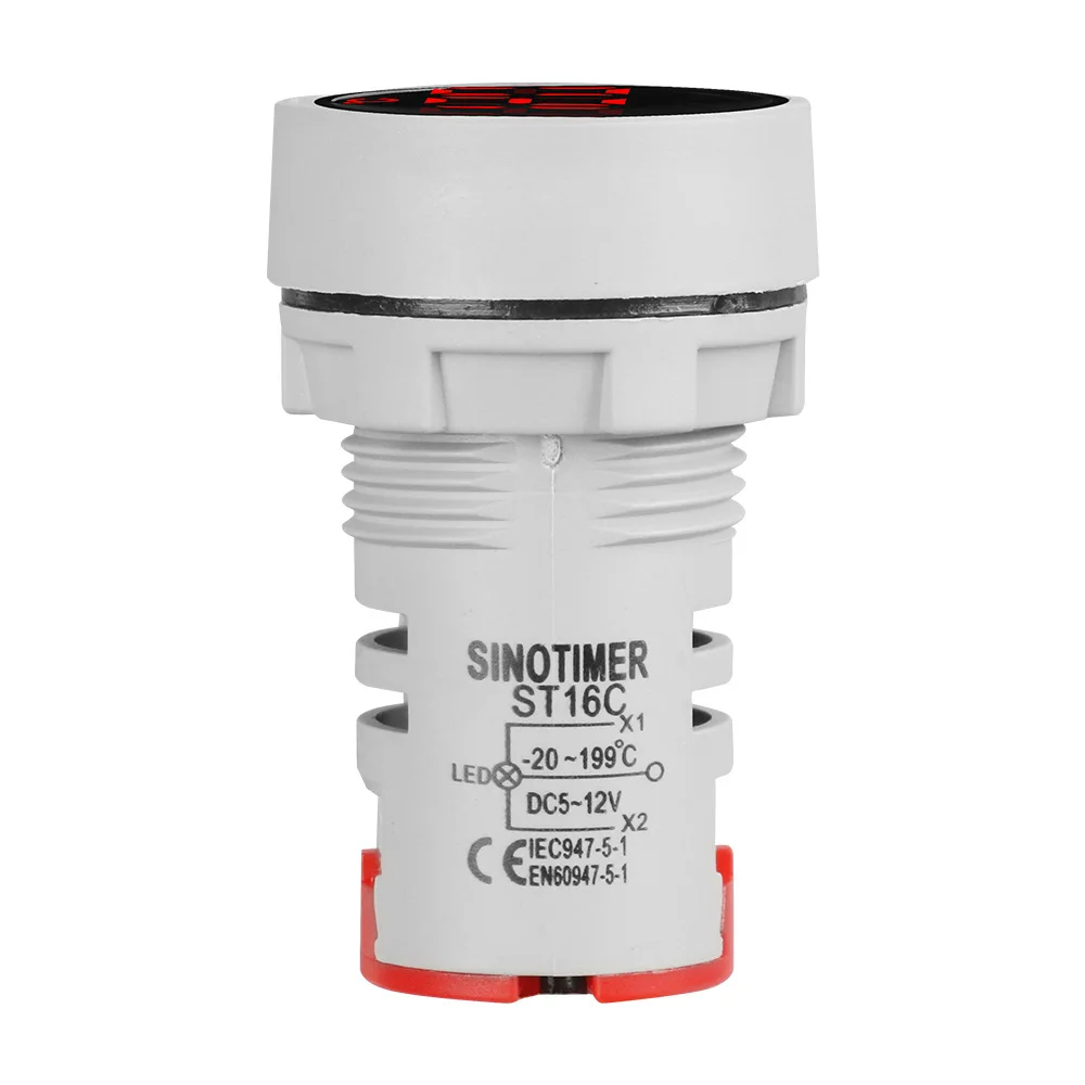 

SINOTIMER ST16C-01-DC Цифровой термометр 22 мм