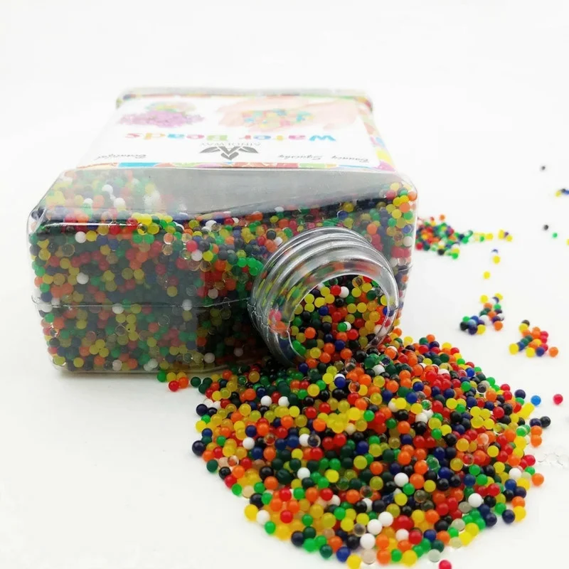 

100/500pcs/bag Crystal Soil Hydrogel Gel Polymer Water Beads Flower Decoration polymer Growing Water Balls Big Home Decor