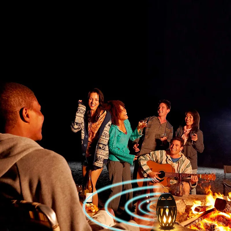 

Wireless Speaker LED Flame Light Bluetooth Speaker,Portable Loudspeaker Outdoor Player LED Flame Torch Light Flicker Light