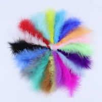 10 15cm colorful turkey feather diy jewelry making marabou feather wedding dress decoration 50 100pcs feather craft wholesale