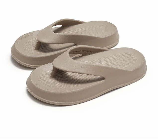 UTUNE Flip Flops Women and Men Summer Shoes Outdoor Slippers EVA Rubber Platform  Beach Slides With Thick Cushion Non-slip