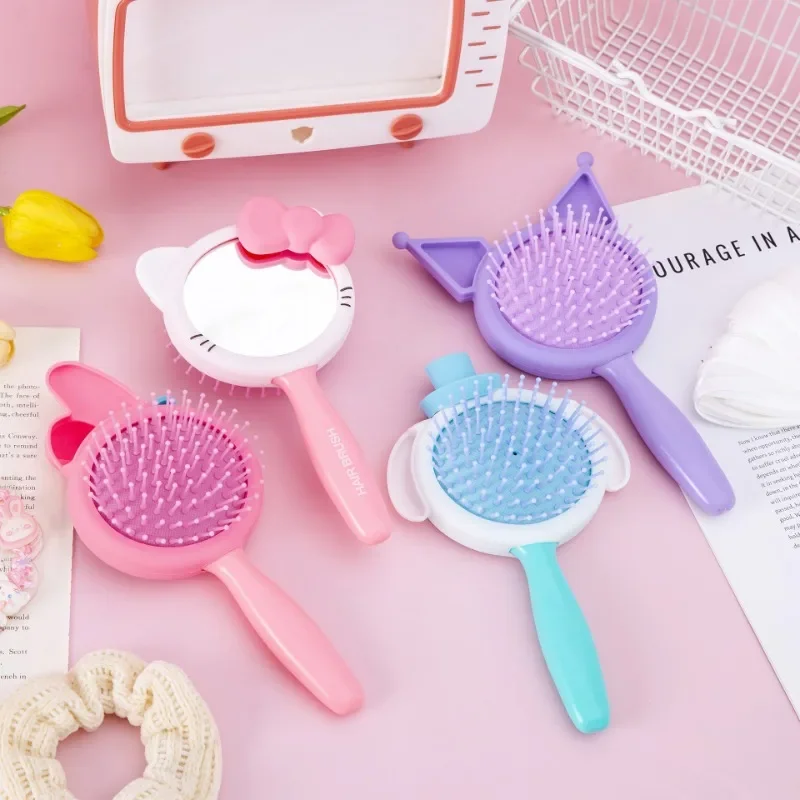 Kawaii Sanrio Hello Kitty My Melody Kuromi Cinnamoroll расческа подушка безопасности в мультяшном стиле