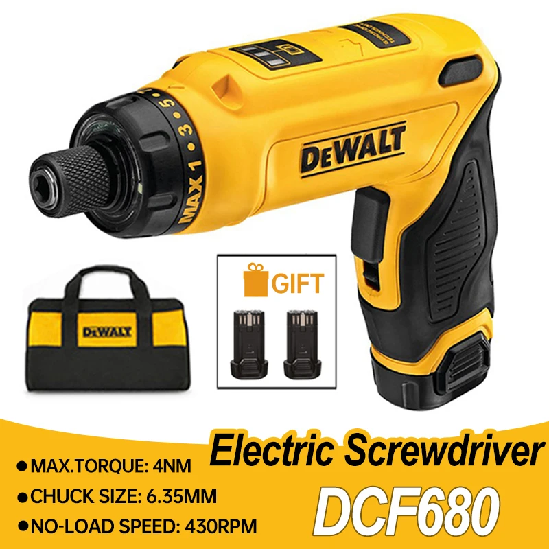DEWALT Electric Screwdriver DCF680 Cordless Screwdrivers Handle Electric Screwdrivers Foldable Screwdriver Power Tools