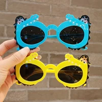 warmlk cartoon childrens sunglasses round cute small crocodile frame kids eyeglasses uv400 protection shade glasses