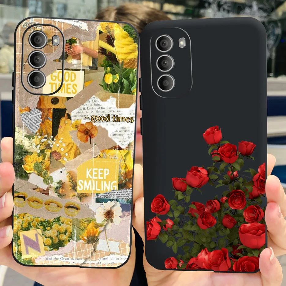 Для Motorola Moto G51 5G Чехол XT2171-2 Модный окрашенный чехол 6 8 дюйма Мягкие силиконовые