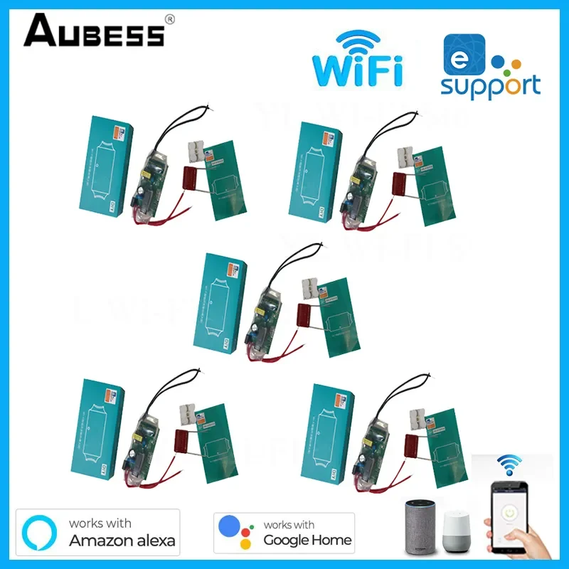 

2023NEW 180 240V EWeLink WIFI Light Smart Switch DIY Single Fire Switch Modification Module No Neutral Wire Need Alexa Google Ho