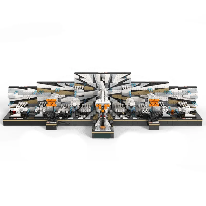 2948PCSMOCstarbattle Series-Episode VI Micro Diorama: Jump Into Hyperspace Полный пакет Строительные блоки