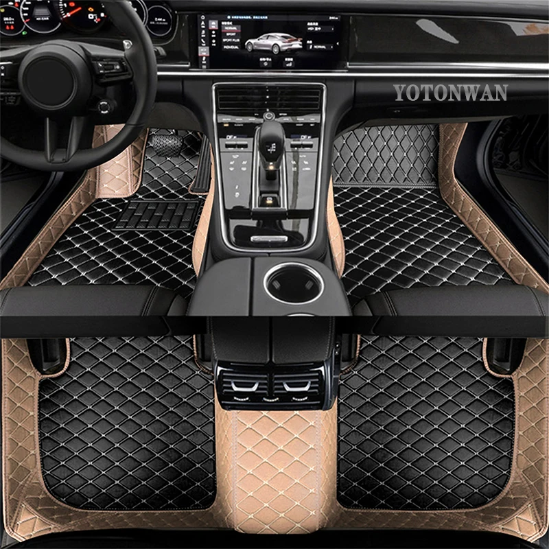 

YOTONWAN Custom Leather Car Foor Mat For Jaguar All Models XF XJ 6/8/12 XK XKR X-type Xfr F-Type Auto Accessories Car-Styling