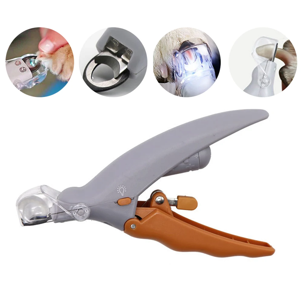 

Professional Cat Nail Clipper Cat Cutter Scissors LED Light Nail Trimmer for Cat Dog Grooming Claw Scissors Pet Products