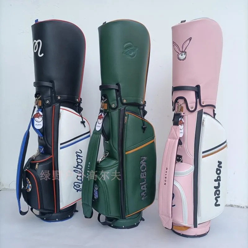 

MALBON 2023 New Golf Bag Ultra-Light PU Waterproof Bracket for Men and Women Golf Standard Bag golf bags men golf stand bag