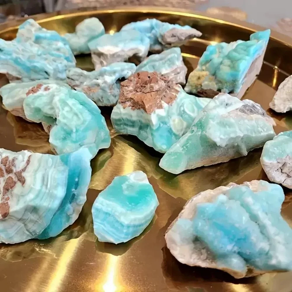 

Голубой арагонит, кластерный образец