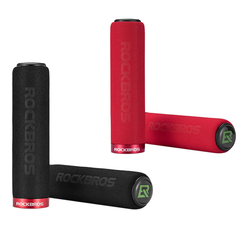 

ROCKBROS Bike Handlebar Grips Soft Ultra Bike Handlebar Grips Anti-Skid Shock-Absorbing Grips for MTB