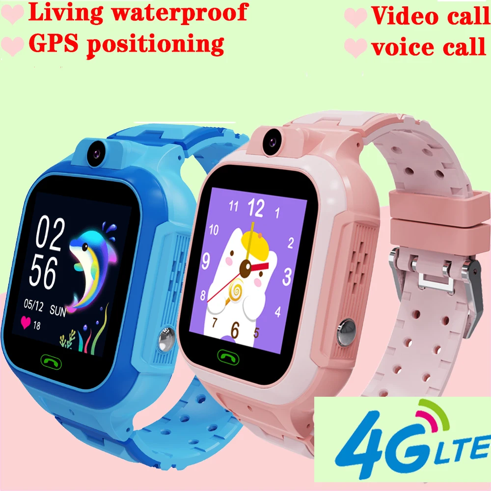 

4 g smart children watch waterproof dialing video phone GPS LBS WiFi SOS location photography LT37 intelligent children watch
