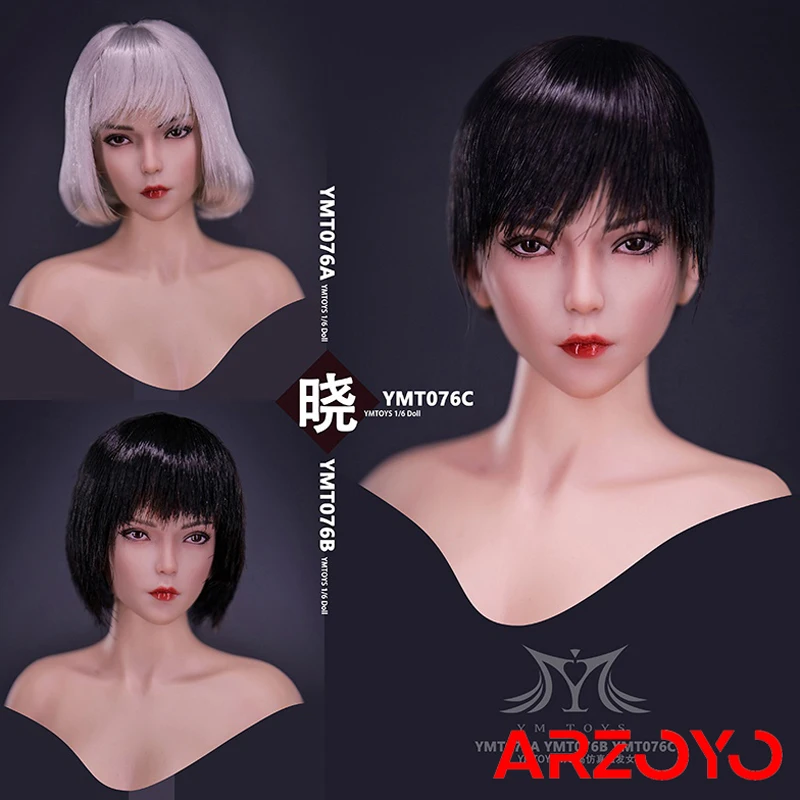

YMTOYS YMT076 1/6 Женская крутая девушка Сяо голова Лепка голова скульптура для 12 "экшн-фигурки Куклы