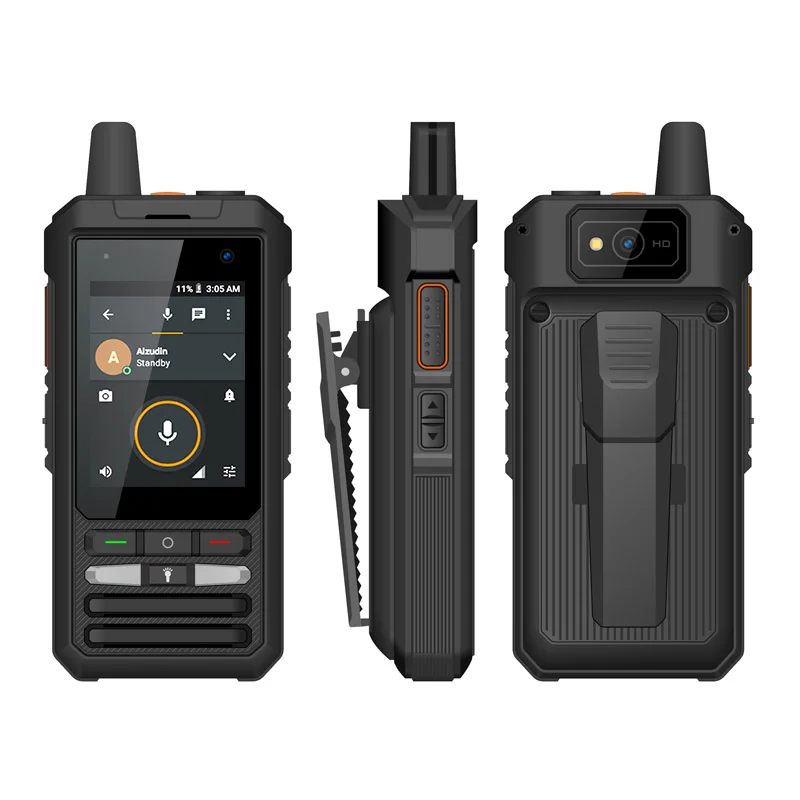 NEW ANYSECU 4G Network Radio W8 Android 8.1 LTE/WCDMA/GSM Mobile Phone Work With Real-ptt Zello Global Call Walkie Talkie