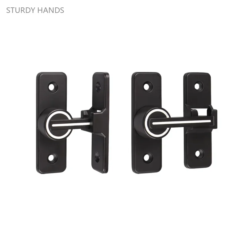 

1PCS zinc alloy non punching anti-theft door bolt 90 degree and 180 degree washroom balcony sliding door lock buckle