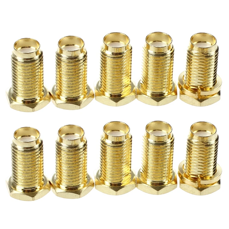 

10 шт. гнездовая гайка SMA ОБЖИМНАЯ перегородка прямые RF коаксиальные соединители адаптеры