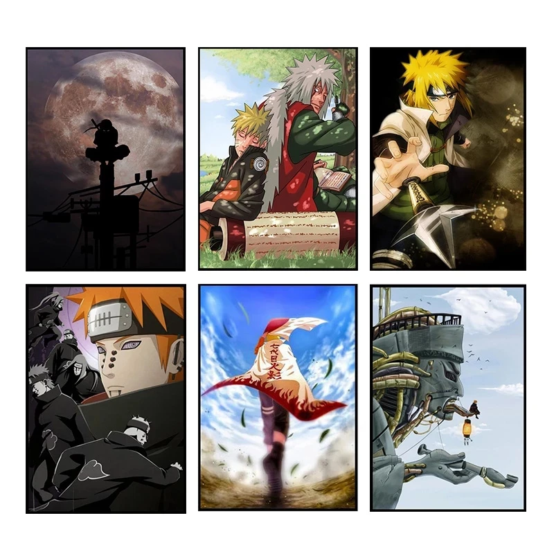 

Japan Classic Anime Naruto Poster Ninja Sasuke Mural Wll Canvas Paint Living Room Child Bedroom Home Cuadros Decoration