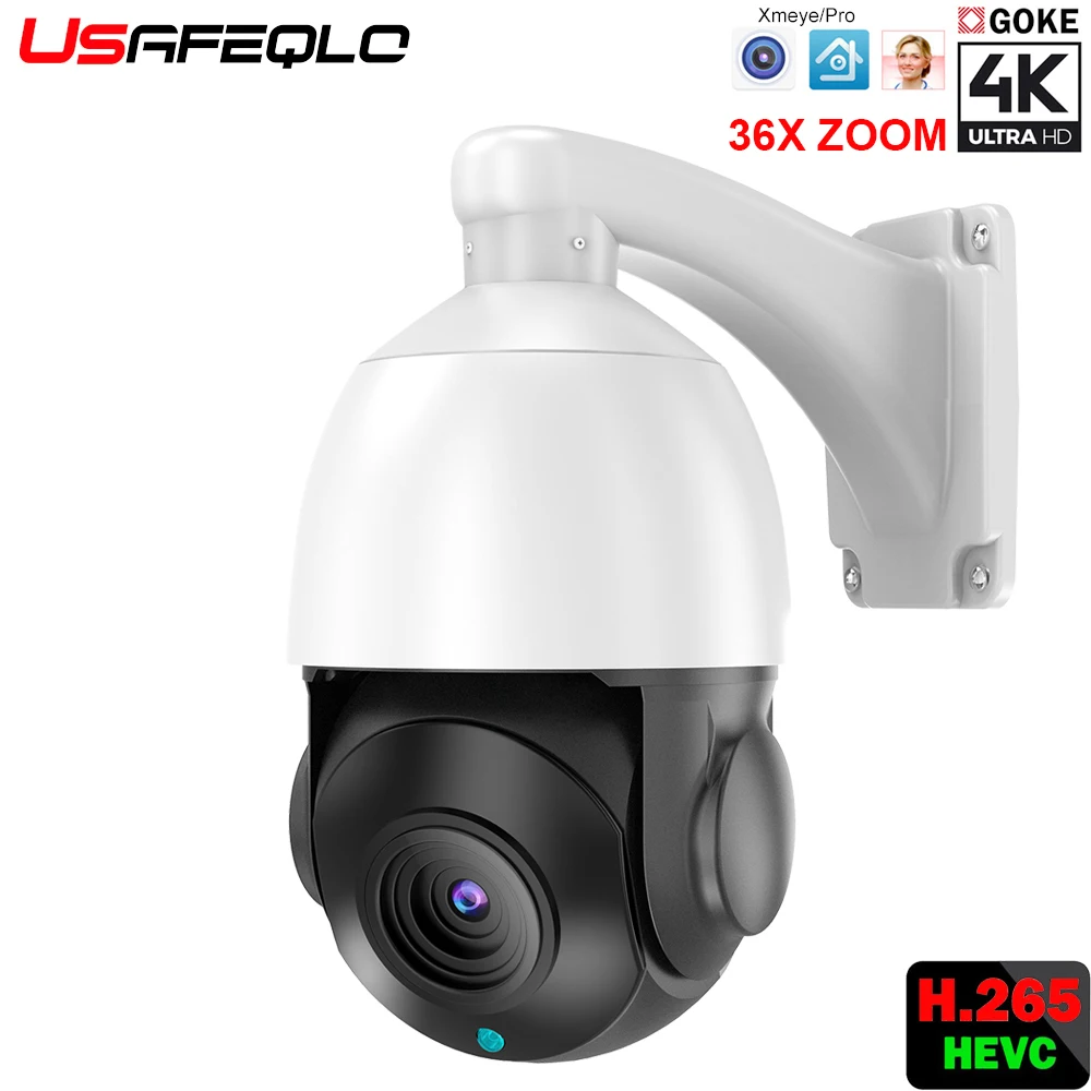 

Купольная камера видеонаблюдения PoE IP PTZ 4K, 8 Мп, 5 МП, 36X Zoom IR, 100 м, 360 °, ИК, 100 м, H.265, наружная камера xmeye Pro