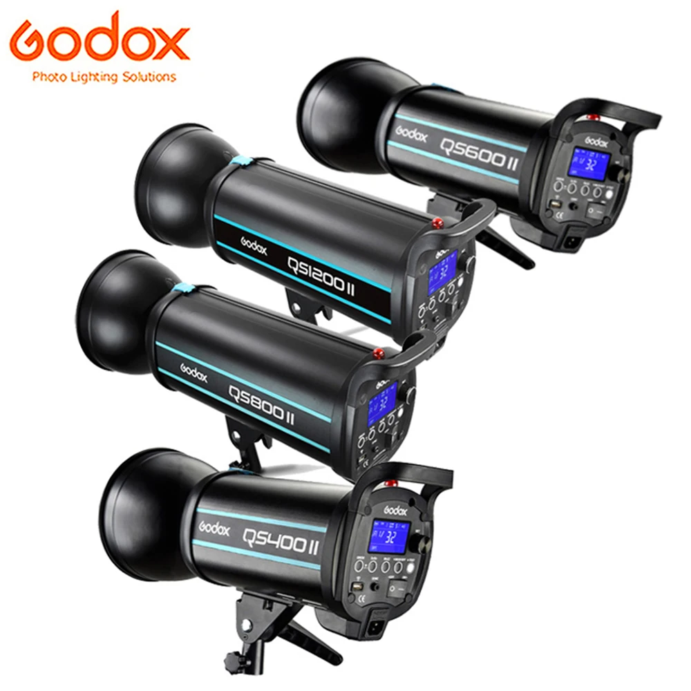 Стробоскопическая вспышка Godox QS400II 400WS / QS600II 800WS QS1200II 1200WS 2.4G Wireless X System
