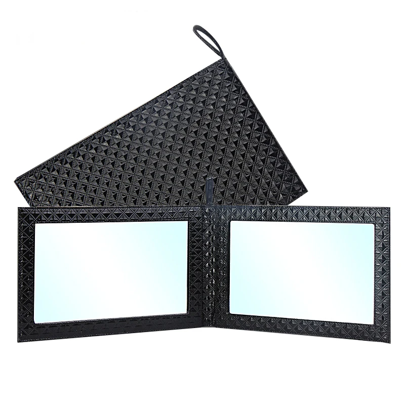 

Large Handheld Mirror Double-Sided Folding Mirror Rectangular Folding Handheld Mirror Salon Hairdressing Portable Haircut Mirror