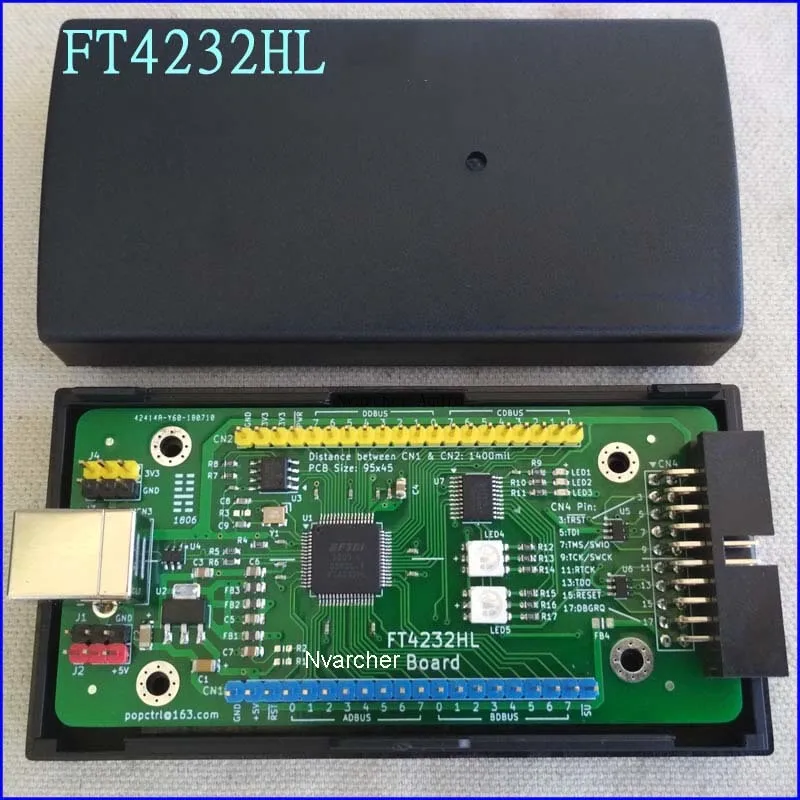 Nvarcher FT4232HL макетная плата FT4232 USB для последовательного порта JTAG SPI I2C OpenOCD |