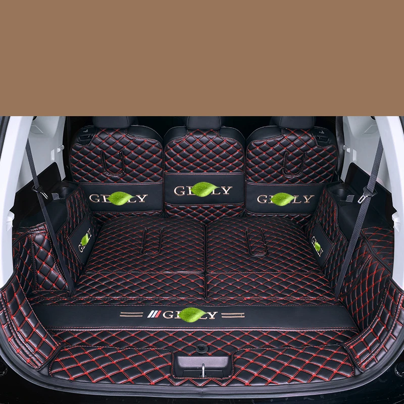 

Для Geely Okavango 2024 2023, Стайлинг автомобиля, защита багажника, коврик из искусственной кожи, внутренняя крышка, часть, авто модифицированные аксессуары