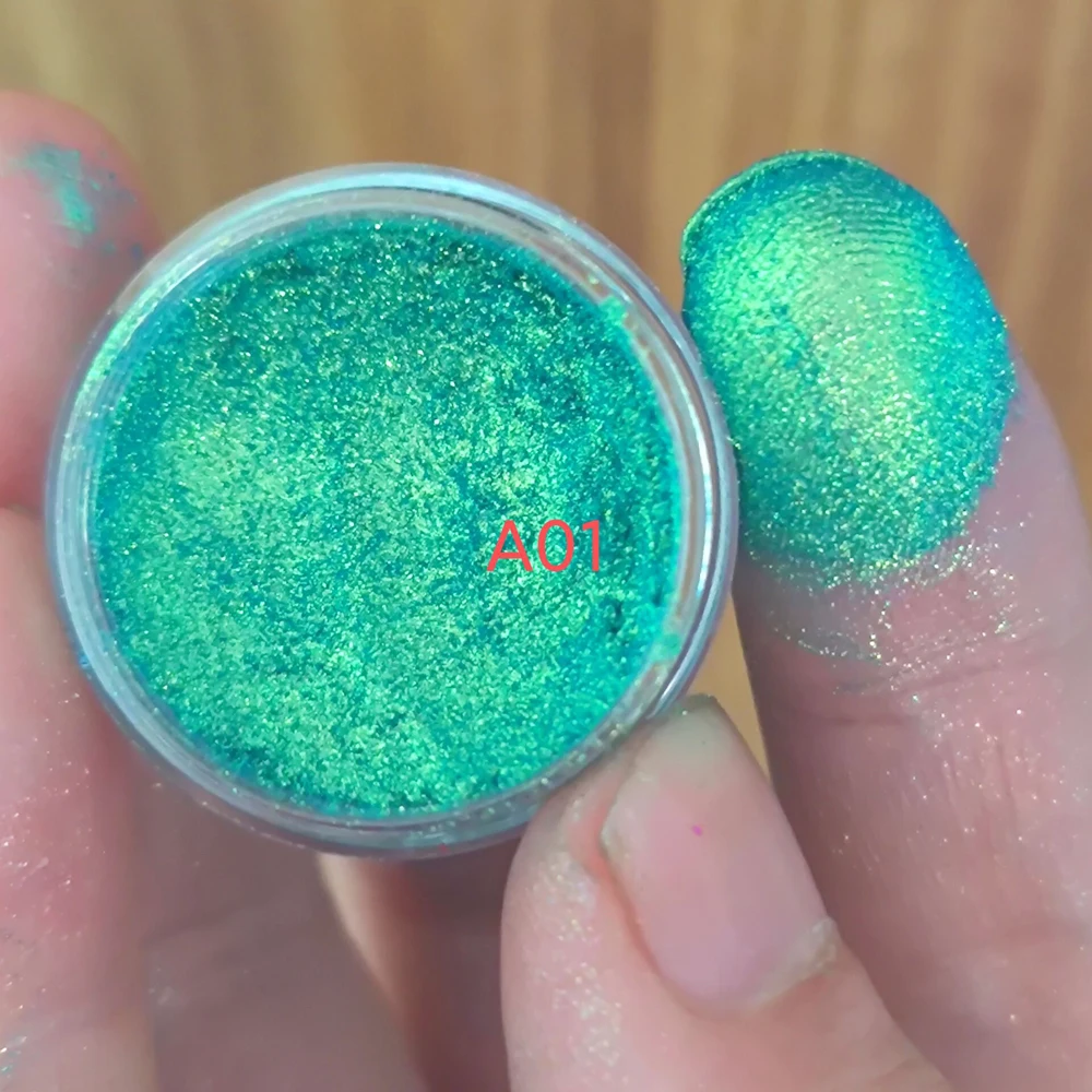 

1box Chameleon Mirror Glitter Powder Chrome Holographic Nail Art Dust Metallic Effect Colors Pigment for Eye Shadow Manicure Diy