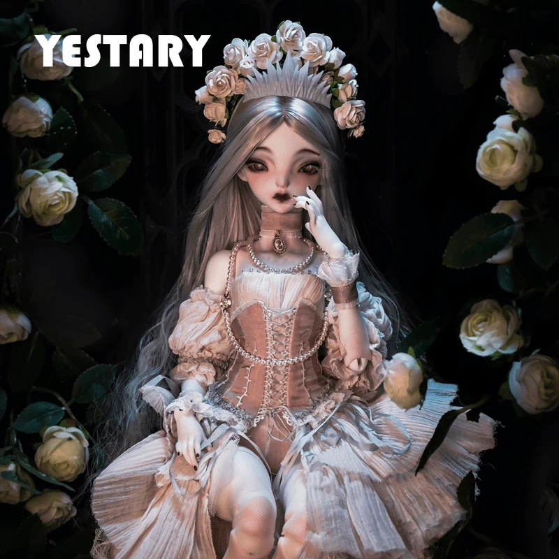 

YESTARY Presale 1/4 BJD Doll Full Set White Queen With Make Up Clothes SD Anime Dolls Body Spherical Joint Doll Toys For Girls