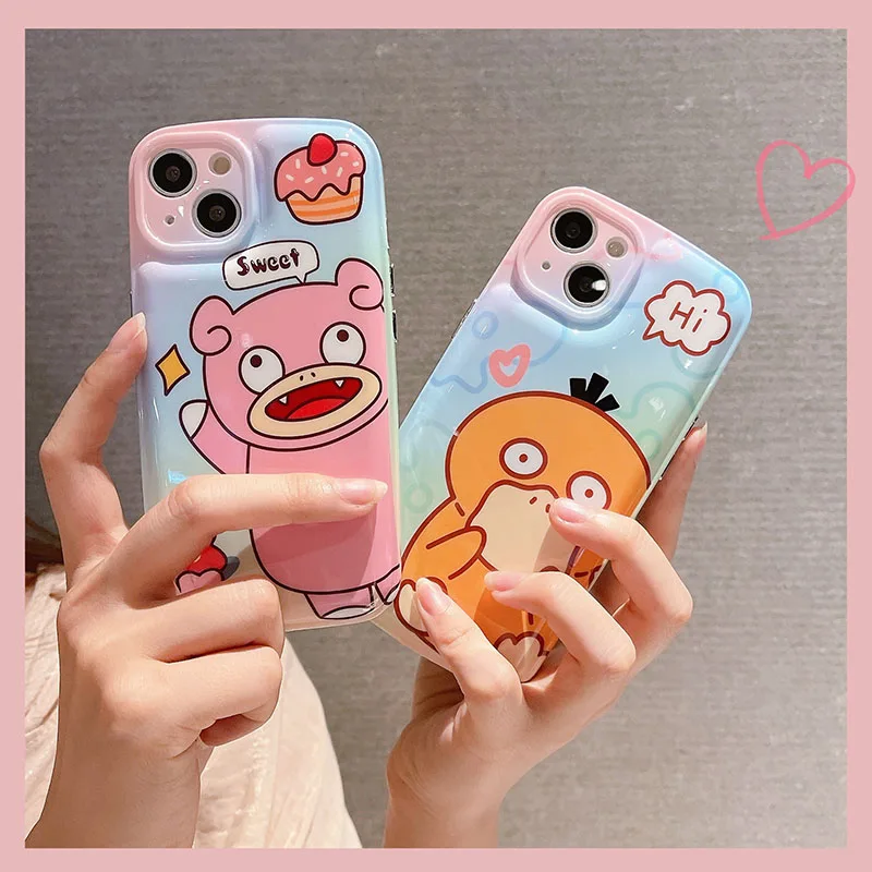 

Bandai Pokémon Psyduck Phone Case for iphone 11 12 13 Pro Max Cover