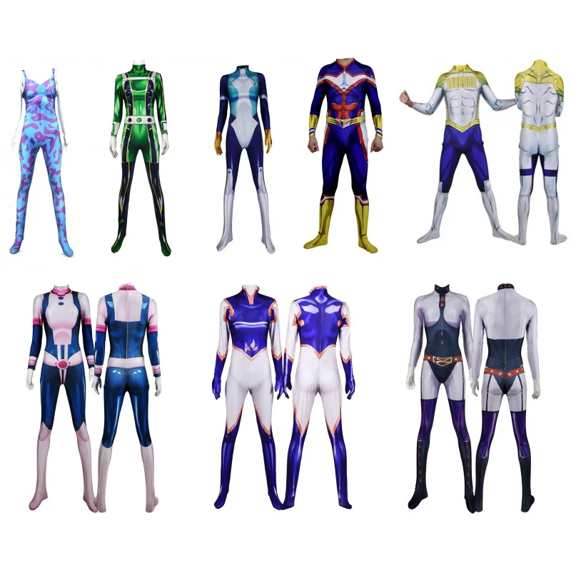 

Boku No Hero Academia MT Lady Mina Ashido Midnight All Might Nejire Hado Froppy URARARAKA Cosplay Cost My Hero Academy Suits