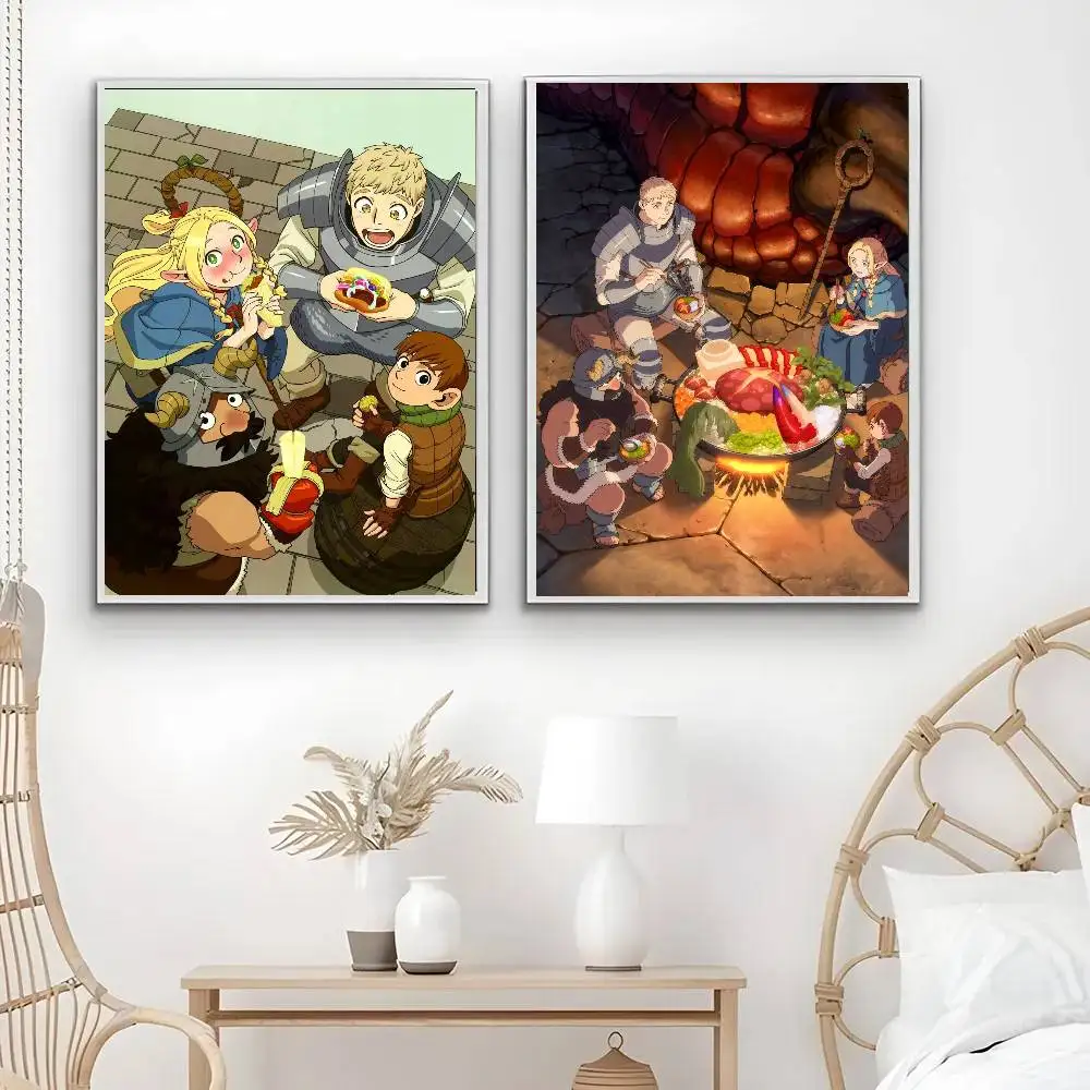 Фото Постеры с комиксами D-Dungeon Meal Food для гостиной, бара, кафе, качественные холщовые картины в винтажном стиле, комикс-арт, декор для дома, настенные изображения №3