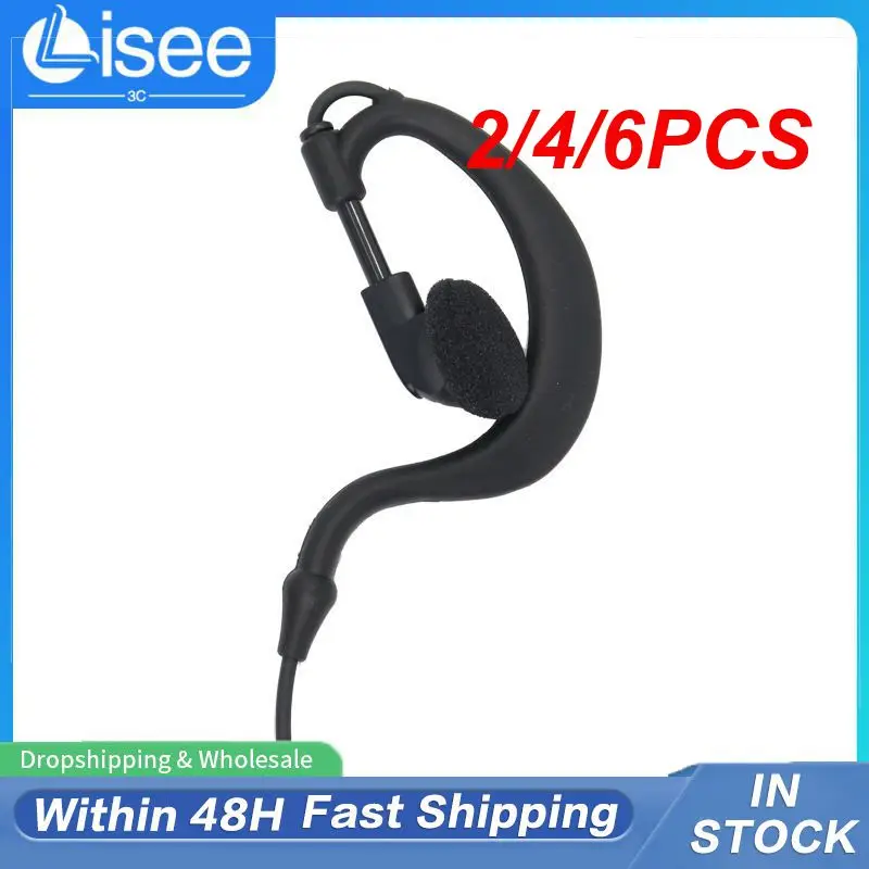 

2/4/6PCS Stereo Rotating Speaker Soft Rubber Ear Loop In Ear Wired Earphone 100mw Earpiece For Mp3 Smartphones 3.5mm