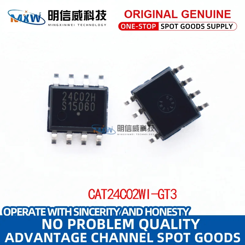 

CAT24C02WI-GT3 CAT24C02WI 24C02H SOP8 оригинальная микросхема памяти