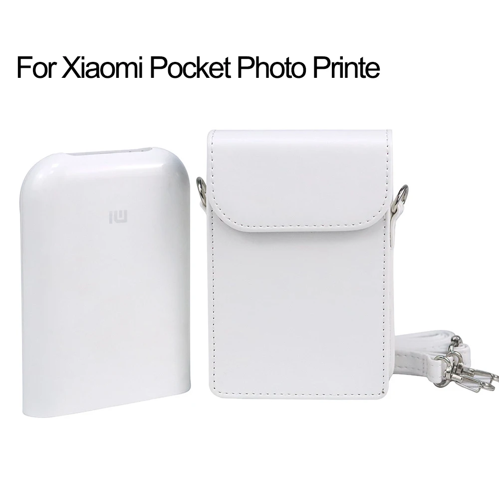 

Чехол для Xiaomi mijia AR Printer, чехол из искусственной кожи для хранения, с ремешком синего, розового, белого цветов, сумка на плечо