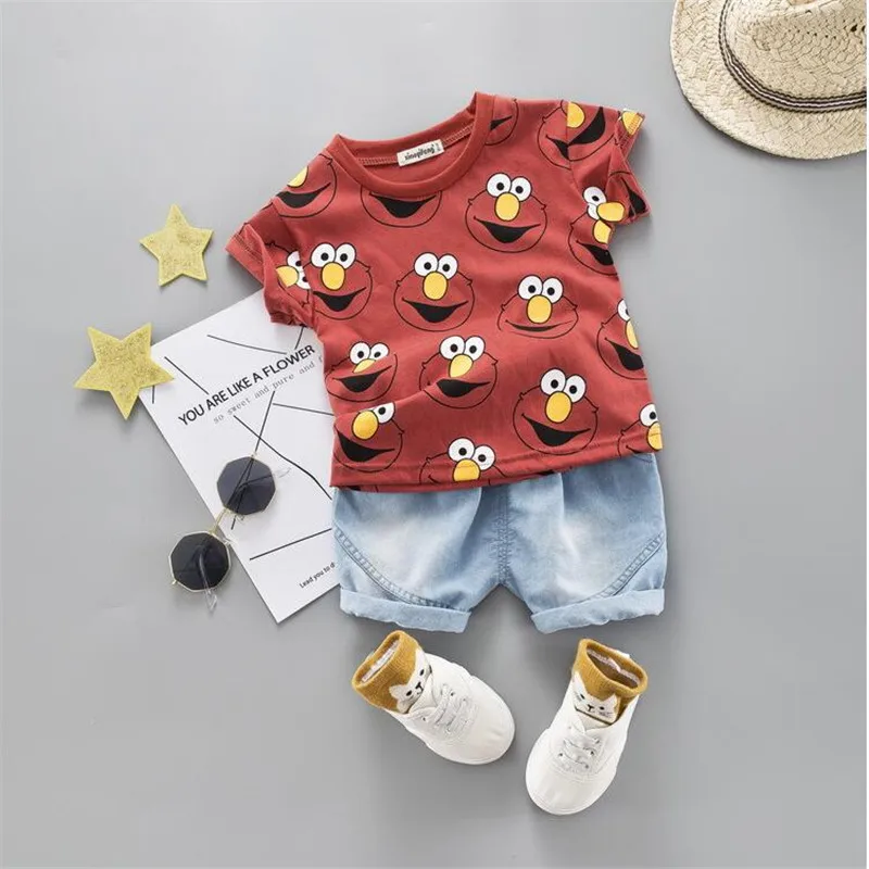 

New Summer Baby Clothes Suit Children Boys Girls Cartoon T Shirt Shorts 2Pcs/sets Toddler Casual Clothing Infant Kids Tracksuits