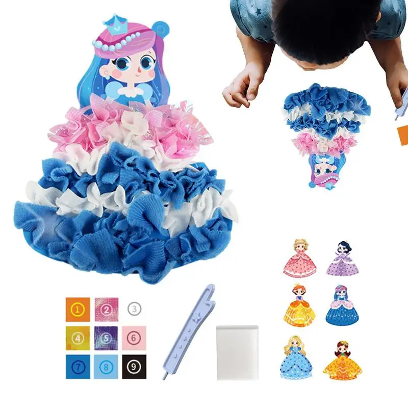 

Poke Art Kits 3D Coloring Poke Art Dress-Up Hundred Change Dress Multi Uses Educational Toys DIY Supplies For Nursery Boys
