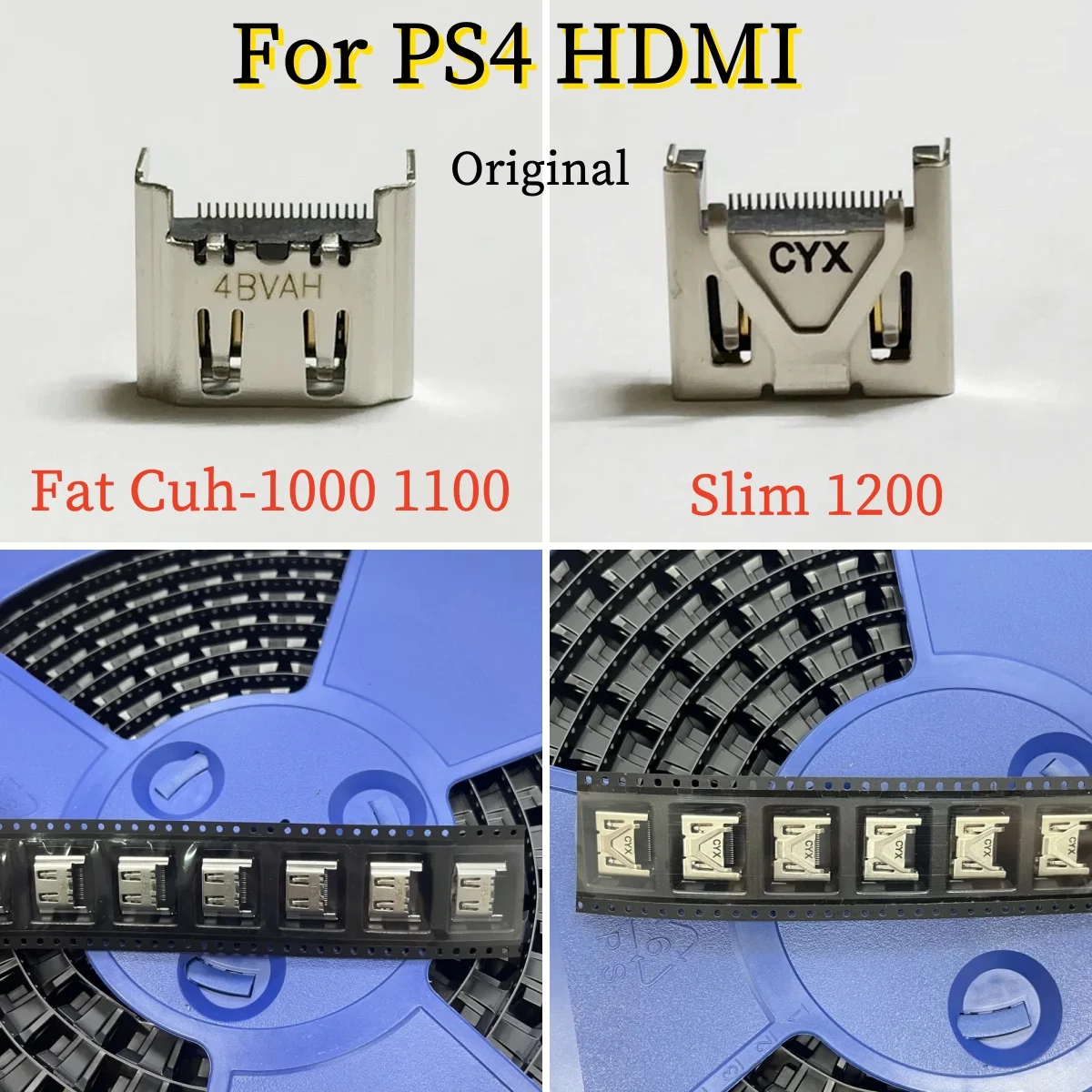 Фото 40 шт. оригинальный новый разъем для Ps4 Pro Super Slim Hdmi 12xx для Ps 4 Slim & Pro или CUH-10XX 1000 для Ps4 Fat №1