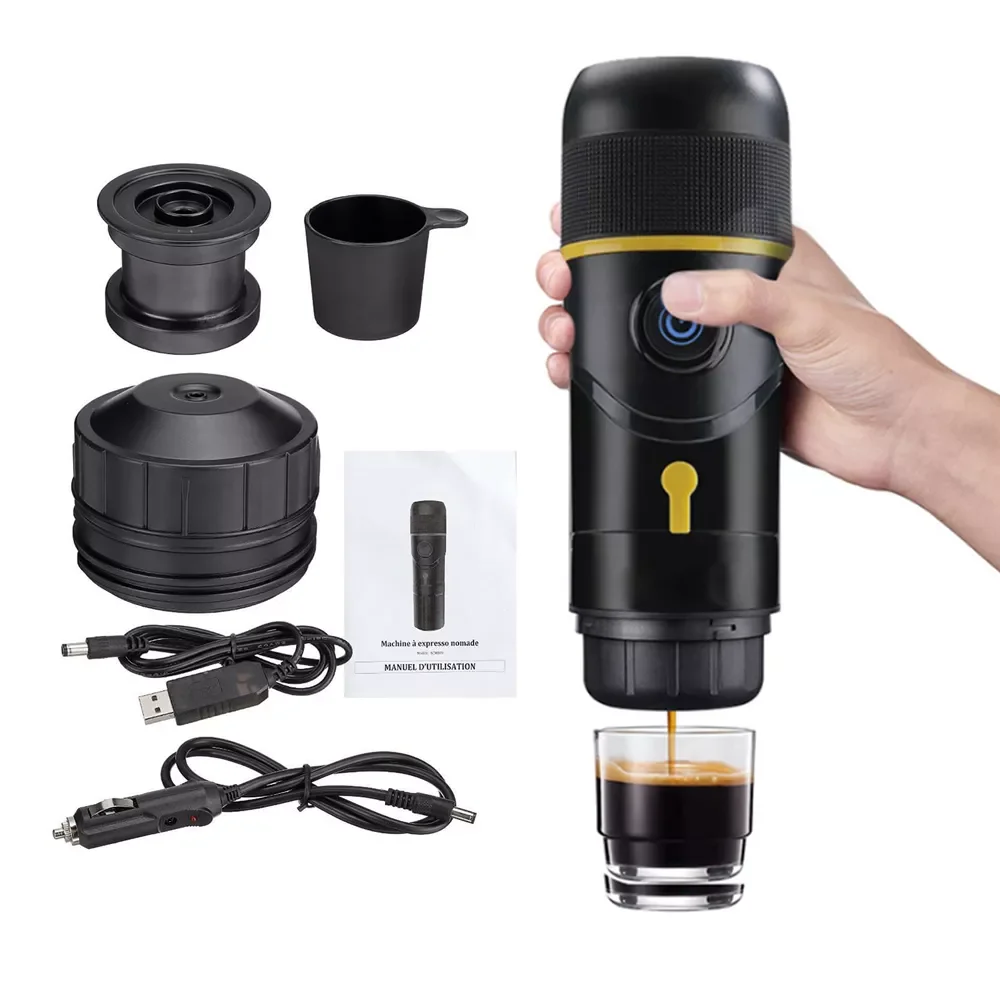 

Portable Espresso Maker Coffee Machine 12V Mini Handheld Coffee Maker USB For Car Nespresso Dolcegusto Capsule Espresso Machine