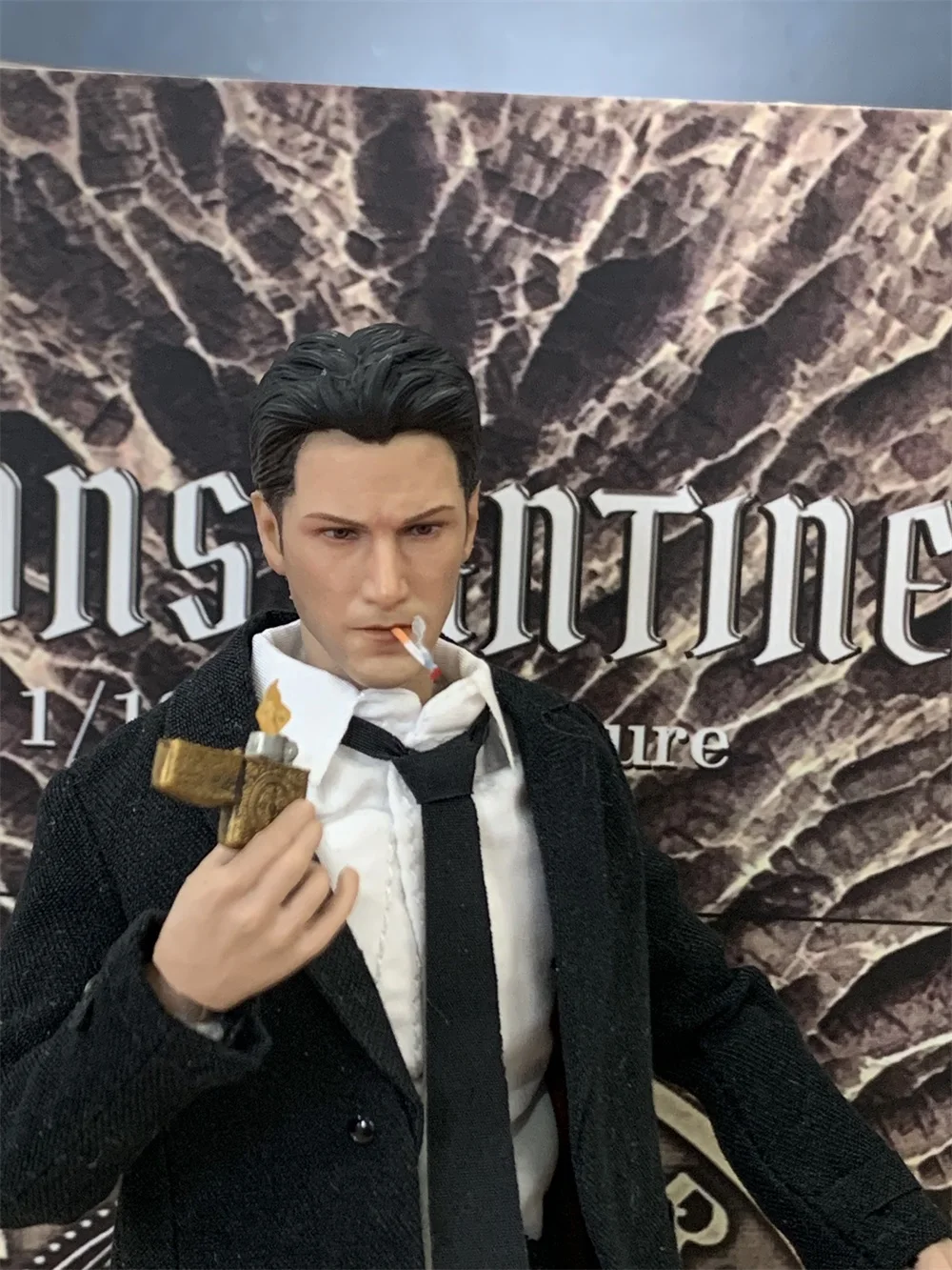 Aton Custom 1/12 Male Superhero Keanu Reeves Hell Detective Constantine Hellblazer About 15CM Full Set Moveable Action Figure