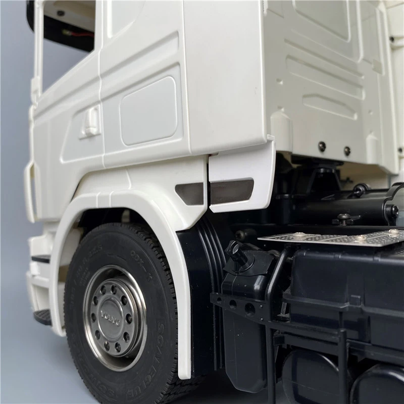 2 шт. масштаб 1:14 имитация спойлера с металлической наклейкой для Tamiya Rc Truck