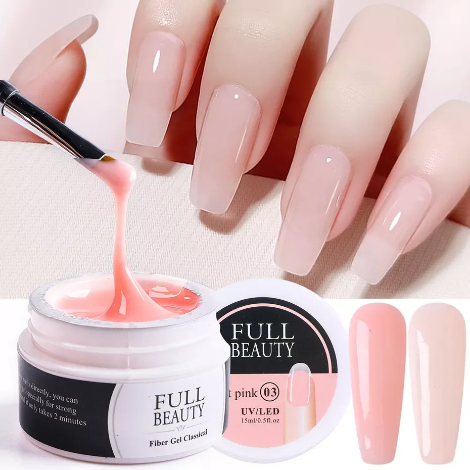 

Nail Extension Gel Acrylic White Clear Quick Building Gel For Nails Finger Prolong Form Tips Manicure Nail Tools JI1623-1